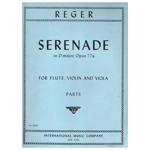 Serenade In D Major, op.77 a for flute, violin and viola - parts