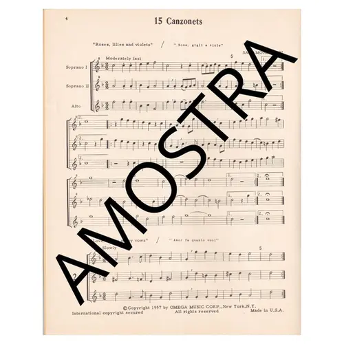 15 Canzonets for 3 recorders