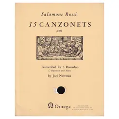 15 Canzonets for 3 recorders