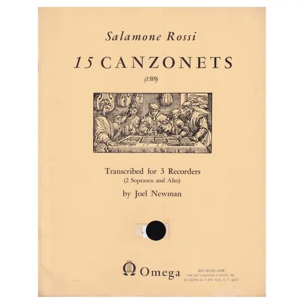 15 Canzonets for 3 recorders