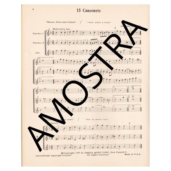 15 Canzonets for 3 recorders