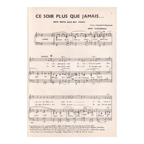 Ce Soir Plus que Jamais(Esta Noite Mais que Nunca) - Fox