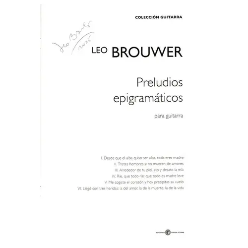 Preludios Epigramáticos para guitarra