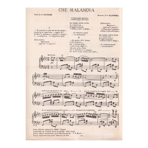 Che Malanova - Canzone
