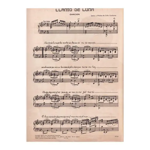 Llanto de Luna - Canción Bolero
