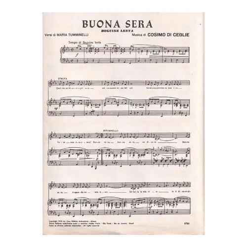 Buona Sera - Beguine Lenta