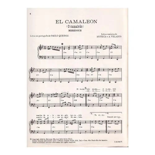 El Camaleon(O Camaleão) - Merengue