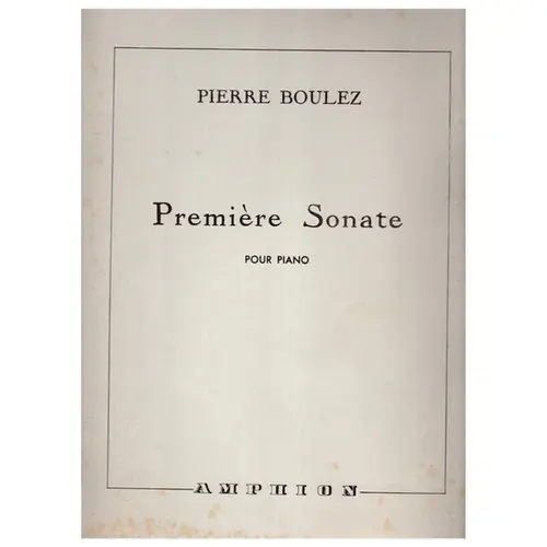 Premiere Sonate pour piano