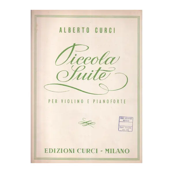 Piccola Suite per violino e pianoforte
