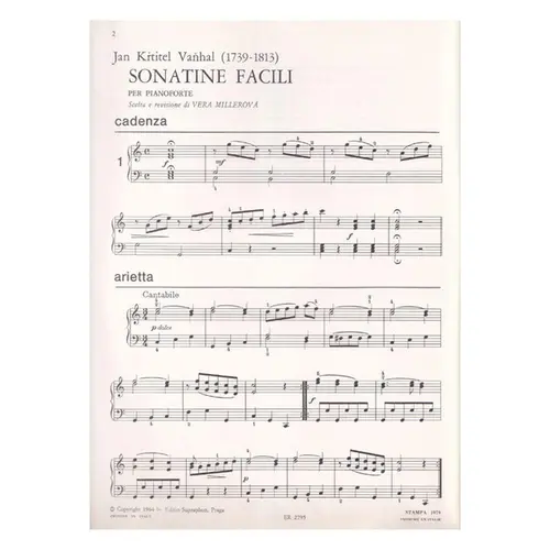 Sonatine Facili  (Edição Antiga)
