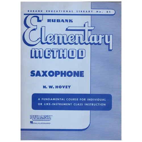 Rubank - Elementary Method - saxophone