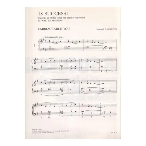 18 Successi Transcritti In Forma Facile Para Organ