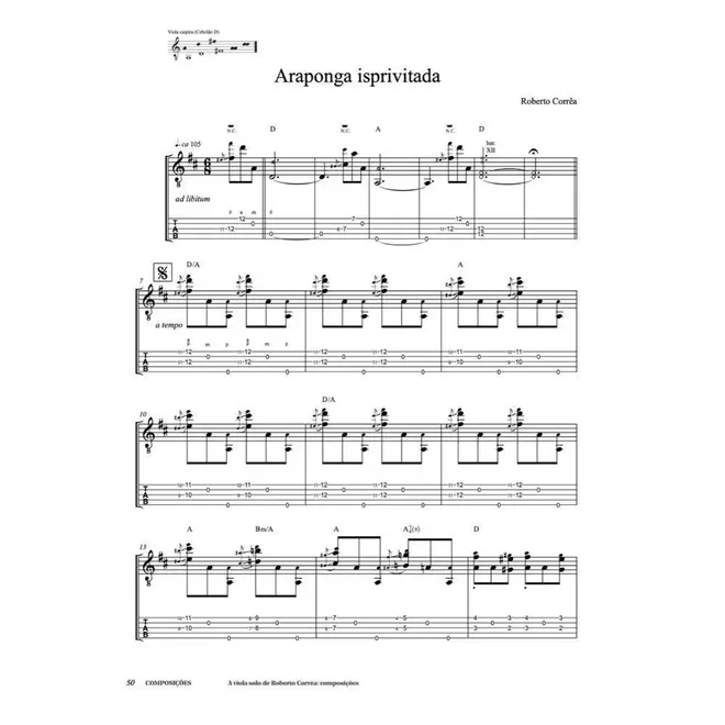 A viola solo de Roberto Corrêa - composições - A viola solo de