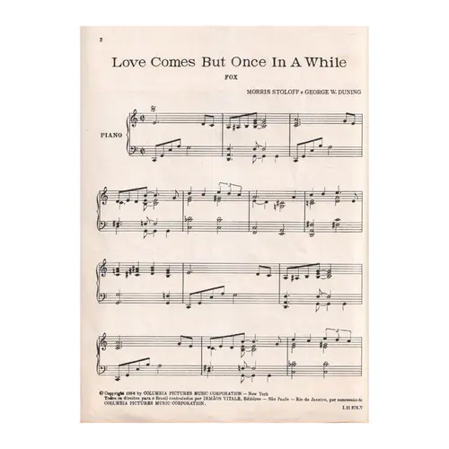 Love Comes But Once in a While - Fox