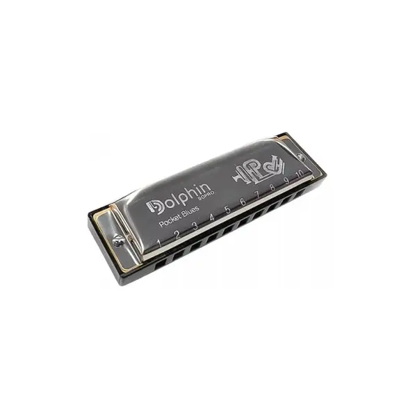 Harmonica Pocket Blues 20 Vozes Dó Abs Dolphin