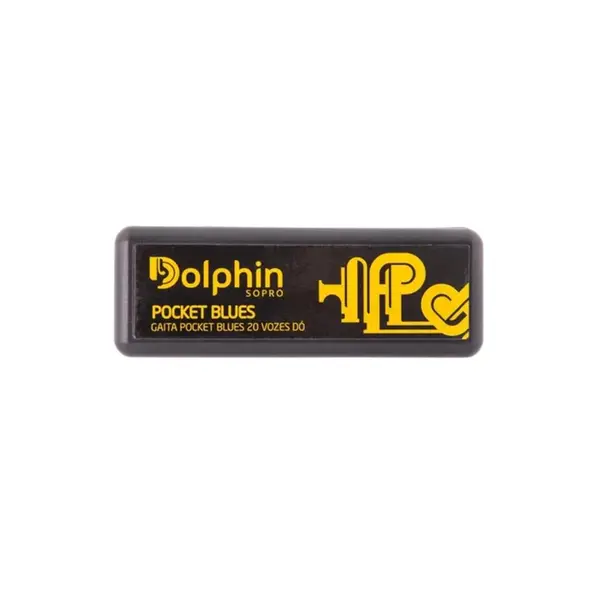 Harmonica Pocket Blues 20 Vozes Dó Abs Dolphin
