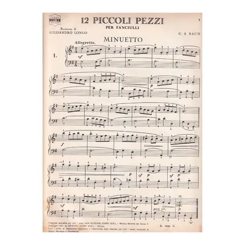 12 Piccoli Pezzi per fanciulli