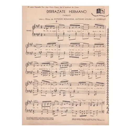 Disfrazate Hermano! - Tango