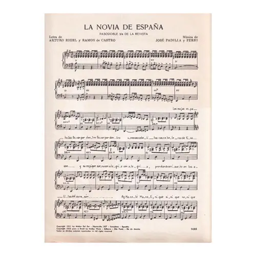 La Novia de España - Paso Doble