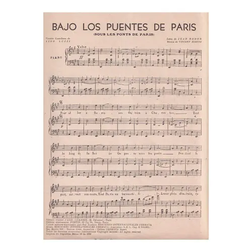 Bajo Los Puentes de Paris