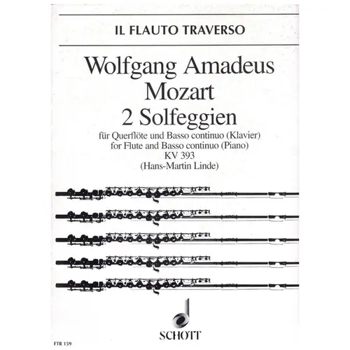 2 Solfeggien - KV 393 fur Querflote und basso continuo