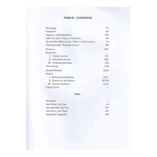 Otello - Vocal Score