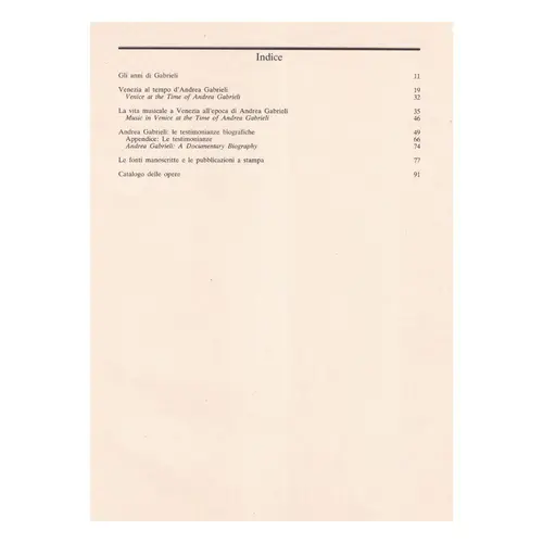 Edizione Naziolane delle opere di Andrea Gabrieli vol.1 - I Gli Anni Di Andrea Gabrielli