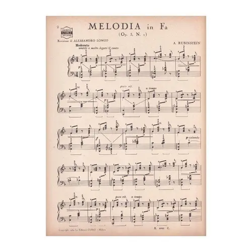 Melodia In Fa - Op.3 N.1