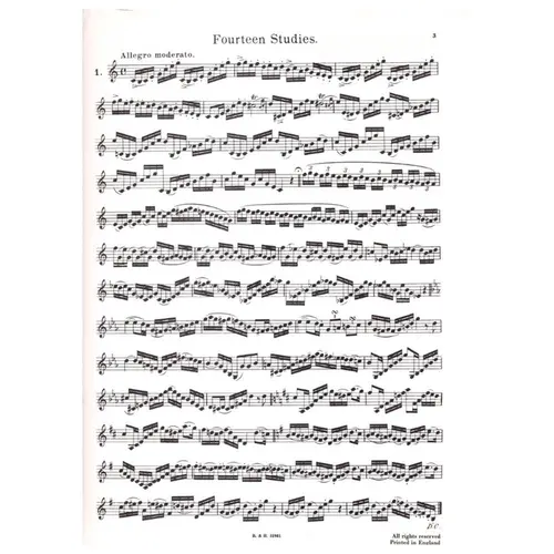 Fourteen studies for cornet - edição antiga