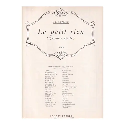 Le Petit Rien(Romance Variée)