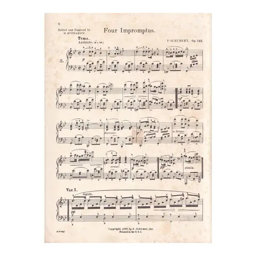 Impromptus Op.142 No.3 In B