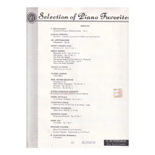Toccata,in A Major