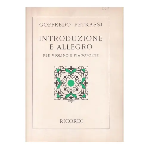 Introduzione E Allegro Per Violino