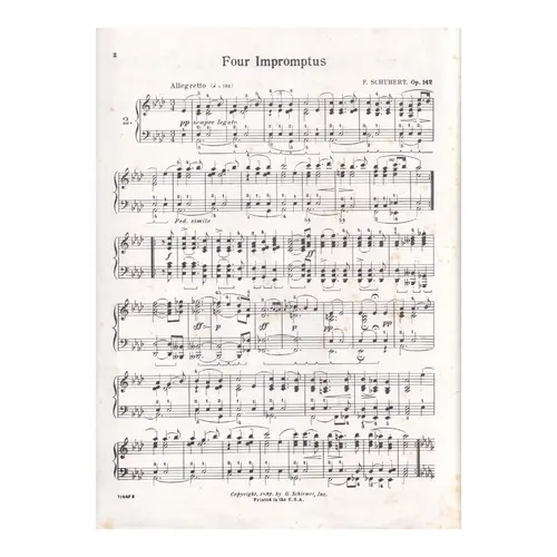 Impromptus Op.142 No.2 in A