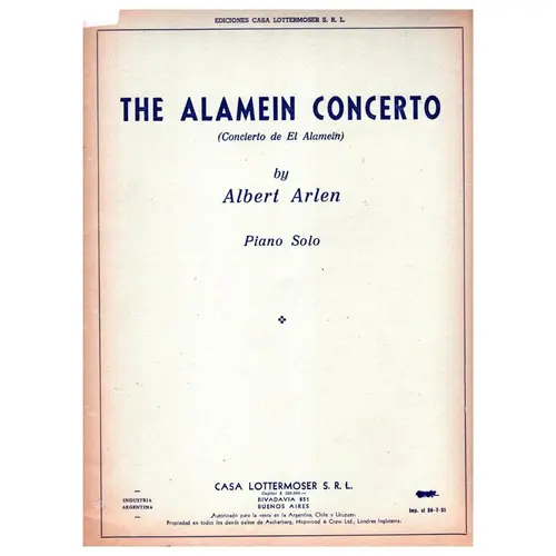 The Alamein Concerto for piano