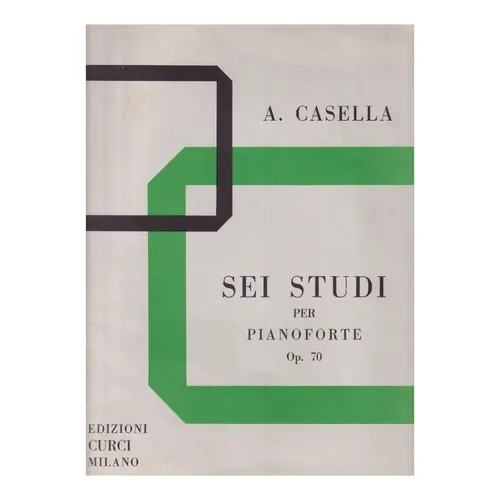 Sei Studi - Op.70 per pianoforte