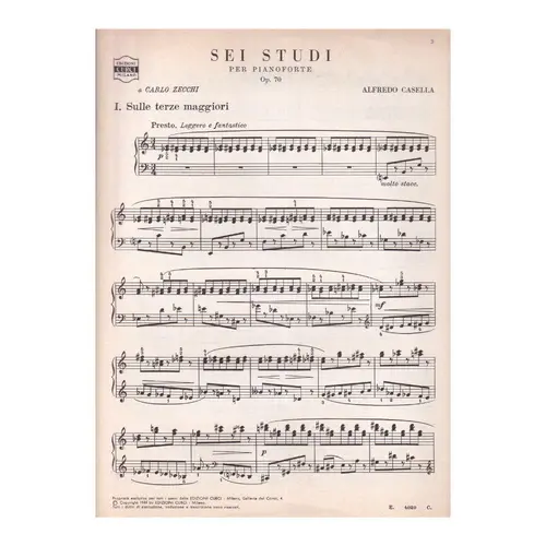 Sei Studi - Op.70 per pianoforte