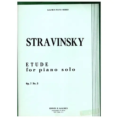 Etude for piano solo - op. 7 n. 3