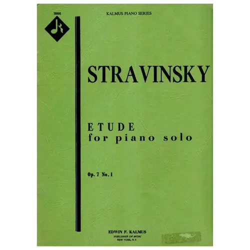 Etude for piano solo Op.7 N.1