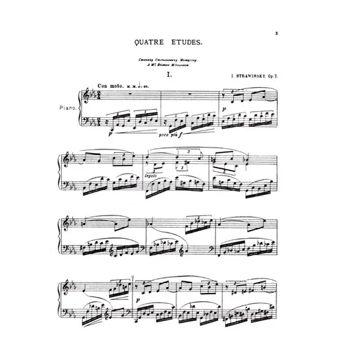 Etude for piano solo Op.7 N.1