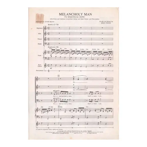 Melancholy Man - The Moody Blues Choralrock