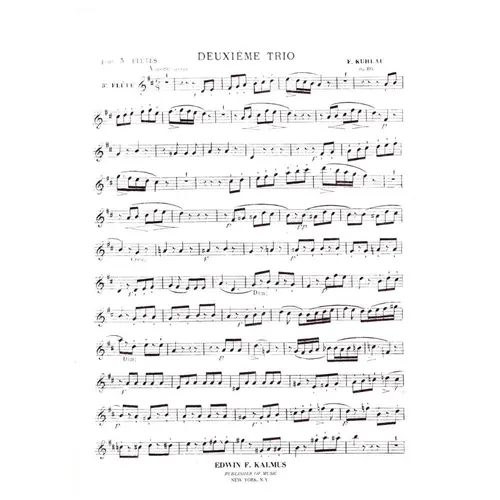 Three Grand Trios op. 86 vol. II in D Major for three flutes