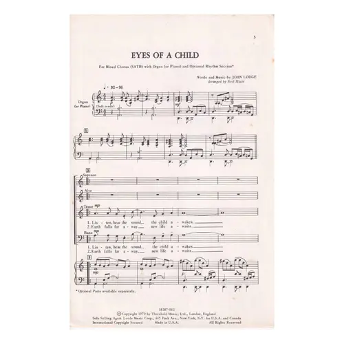 Eyes of a Child - The Moody Blues Choralrock