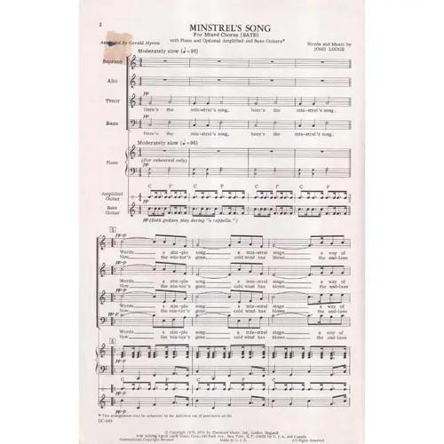 Minstrel'S Song - The Moody Blues Choralrock