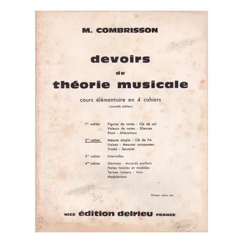 Devoirs de Théorie Musicale - Vol.2