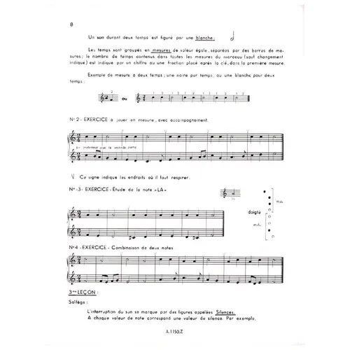 Methode elementaire de flute a bec (soprano)