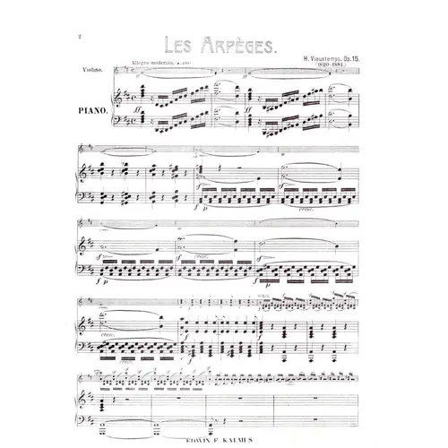 Les Arpeges for violin and piano - op. 15  - urtext edição