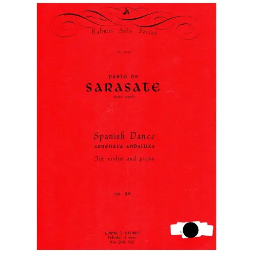 Spanish Dance - Serenata Andaluza op. 28 for violin and piano