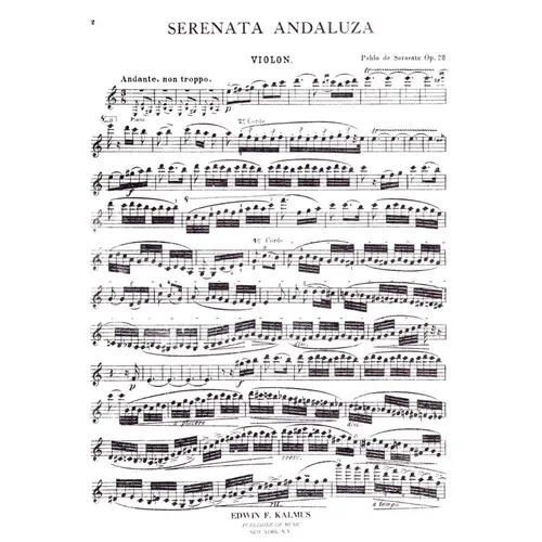 Spanish Dance - Serenata Andaluza op. 28 for violin and piano