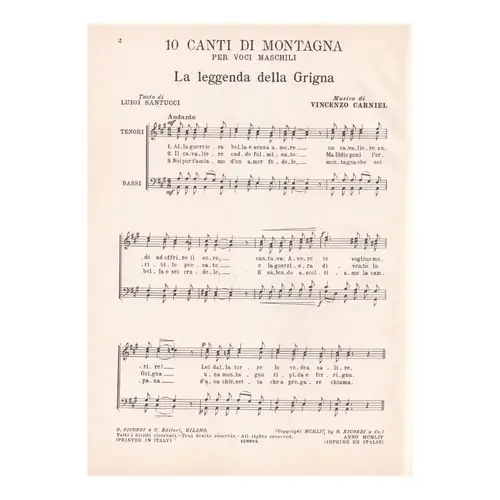 10 Canti Di Montagna